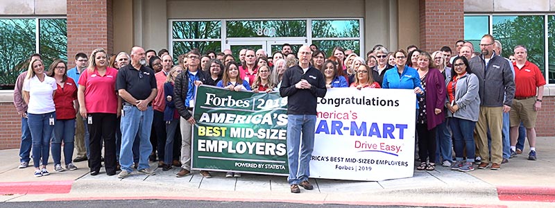 Car-Mart Forbes 2019 Group Photo