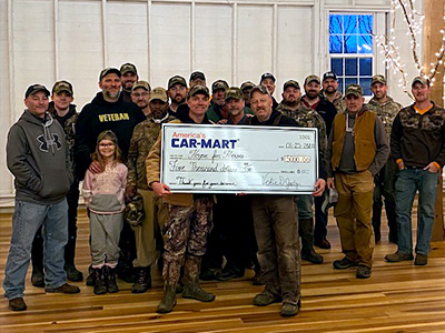 Car-Mart check presentation to Hope for Heroes