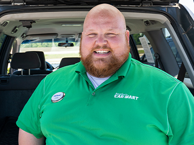 Chris Martin, Manager at Car-Mart of Cabot, Arkansas, on the lot