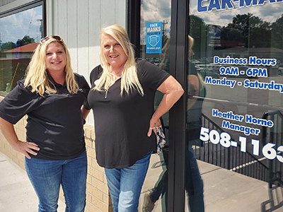 Char Green, General Manager at Car-Mart of Hixson, and Heather Horne, Manager at Car-Mart of Chattanooga