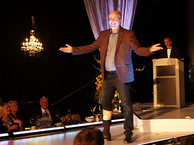 Barry Baggett on the runway