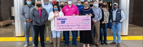 America’s Car-Mart Makes $10,000 Donation to American Cancer Society