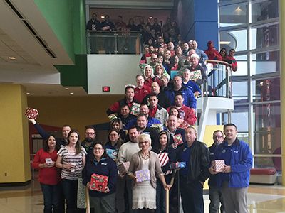 America's Car-Mart, Region 1 team at a Tulsa Children's hospital in 2013