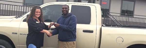 America's Car-Mart customer Tracy Jackson