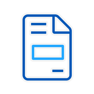 Blue file icon