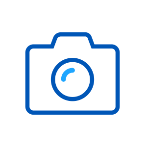 Blue camera icon