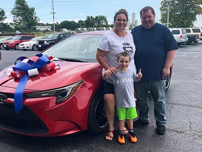 Car-Mart Customer, Nicole H. and family