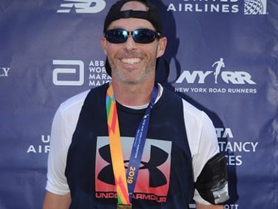 Trey at the NYC Marathon in 2019