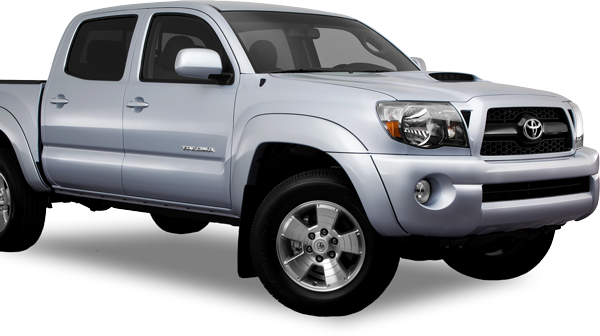 small silver toyota truck