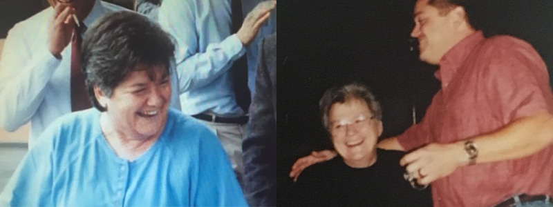 (Left) Nan Smith, a former President and CEO at a Car-Mart; (right) Nan with Hank Henderson, also former President and CEO at a Car-Mart