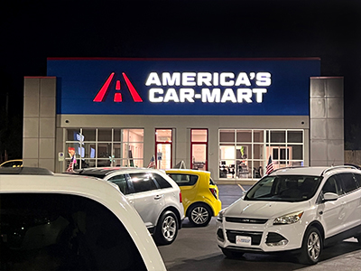 The new Springfield South dealership at night
