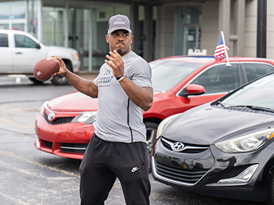 University of Arkansas student athlete, Jalen Catalon at America's Car-Mart