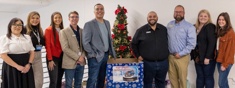 Car-Mart and Serve2Perform associates at a Toy Drive event in 2021