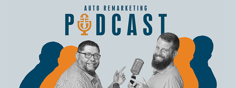 Auto Remarketing Podcast Advertising Graphic