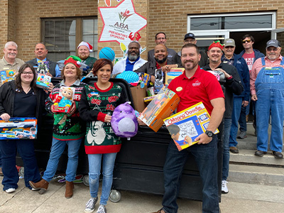 Toy delivery at Arkansas Children's in Little Rock, Ark.