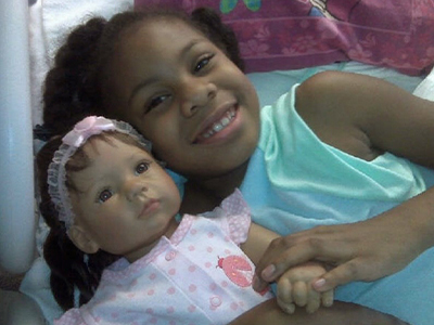 Angie’s daughter, Makyah, spent a few Christmases at the hospital.