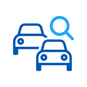 Finding quality used vehicles icon