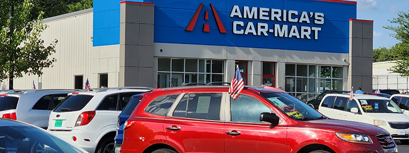 Exterior of America's Car-Mart store in Springfield Missouri.