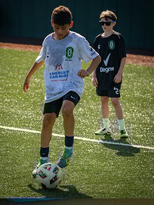 Youth Soccer Player at Ozark United FC Youth Clinic
